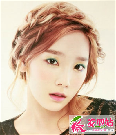 圓臉友好韓式編發(fā)造型示范
