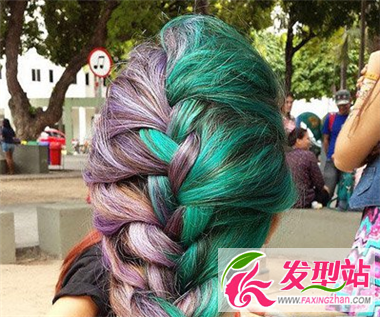 时尚双拼染发发型 让你潮流与众不同