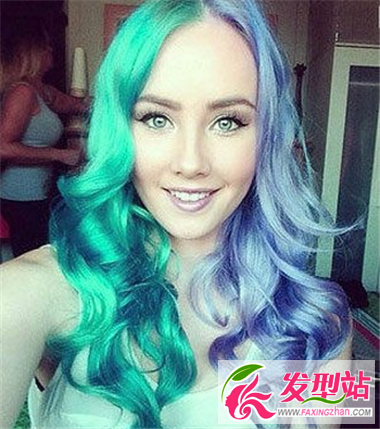时尚双拼染发发型 让你潮流与众不同