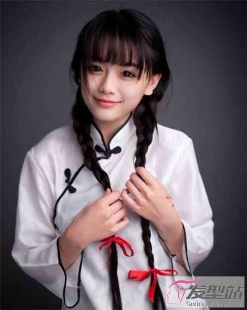 直发发型中长发