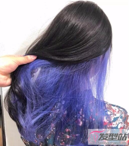 女生隐藏染发型