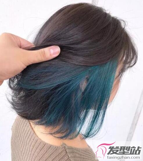 女生隐藏染发型