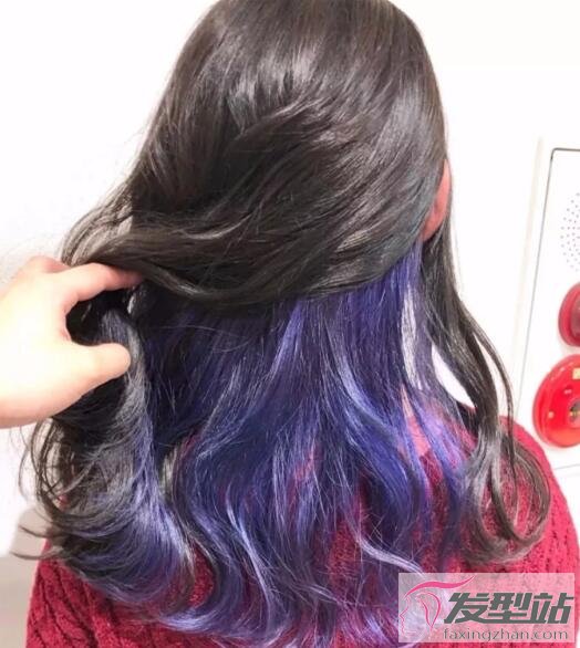 女生隐藏染发型