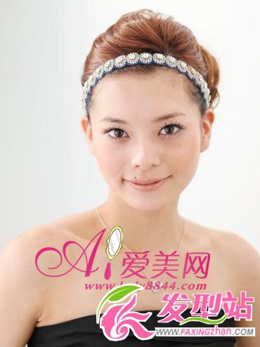 DIY图解怎么扎花苞头宴会发型
