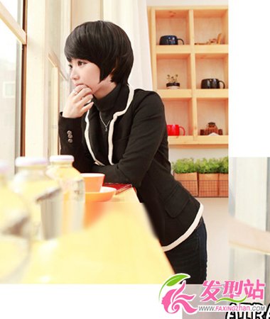 2013流行发型:时尚斜刘海波波头