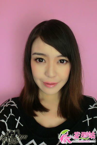 中長發(fā)梨花頭造型步驟圖解