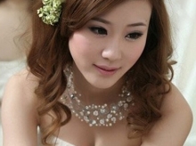【婚纱照造型】_结婚照最美发型_韩式婚纱照新娘发型图片