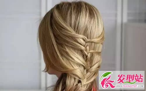 法式公主鱼骨辫编发教程图解