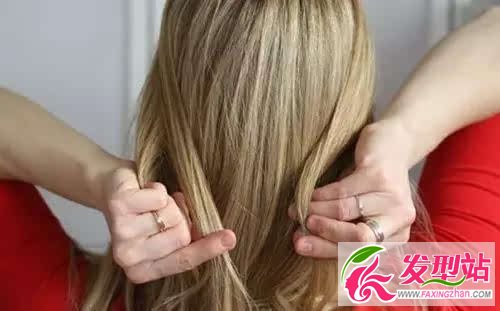 法式公主鱼骨辫编发教程图解