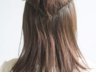 简单又好看 流行半丸子头扎法图解教程