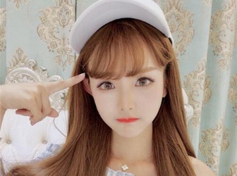 中长梨花头内扣 蜜糖亚麻色更唯美