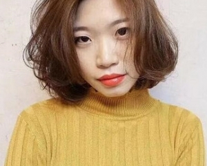 J型内扣短烫发 内扣烫发图片
