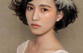 【新娘短发发型】新娘发型＿新娘短发＿新娘短发发型