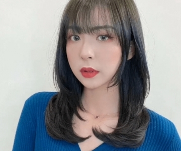 女生瘦脸刘海图片 打造巴掌脸就这么简单
