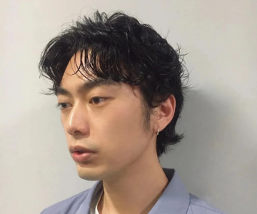 男生纹理烫短发图片 时尚帅气个性十足