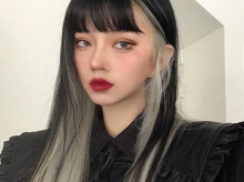 【耳边染】耳朵两侧染发_耳边挑染头发图片