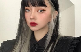 【耳边染】耳朵两侧染发_耳边挑染头发图片